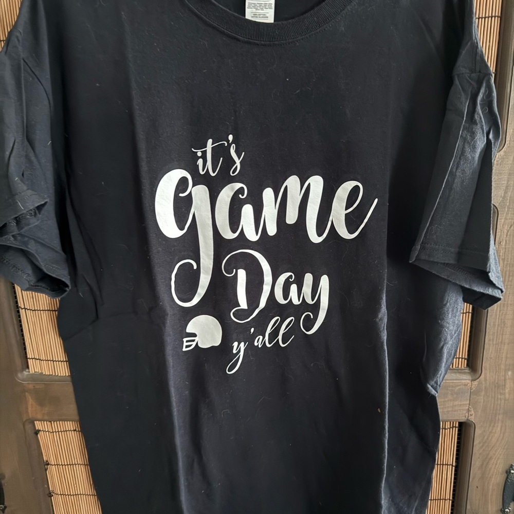 “It’s Game Day Y’all” black T-Shirt